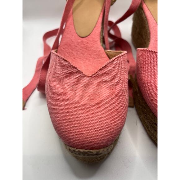 Castañer Carina Wedge Espadrille In Pink - Picture 2 of 16